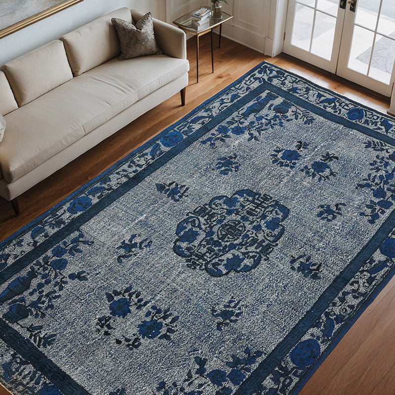 Alfombra Tallada a Mano Sobre Teñida - 209 cm x 324 cm - K0080750