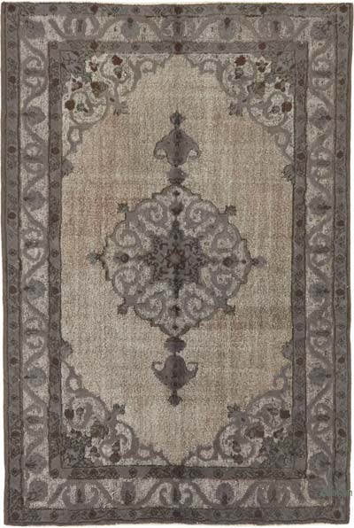 Hand Carved Over-Dyed Rug - 5' 9" x 8' 7" (69" x 103")
