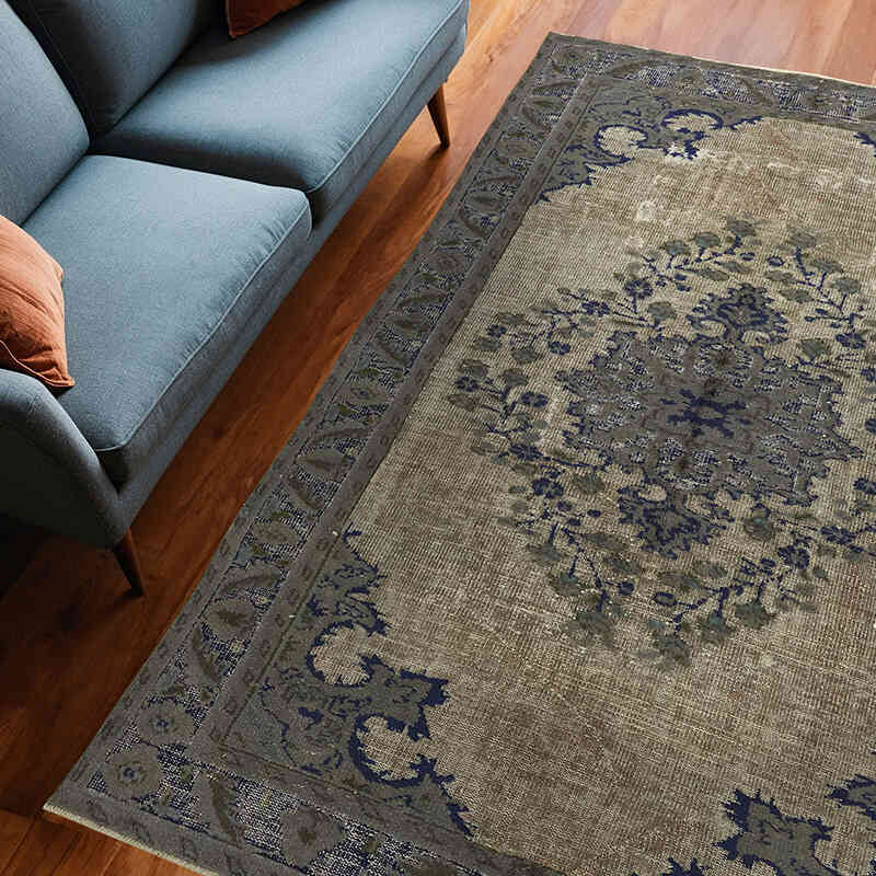 El Oyması Boyalı Halı - 181 cm x 268 cm - K0080756