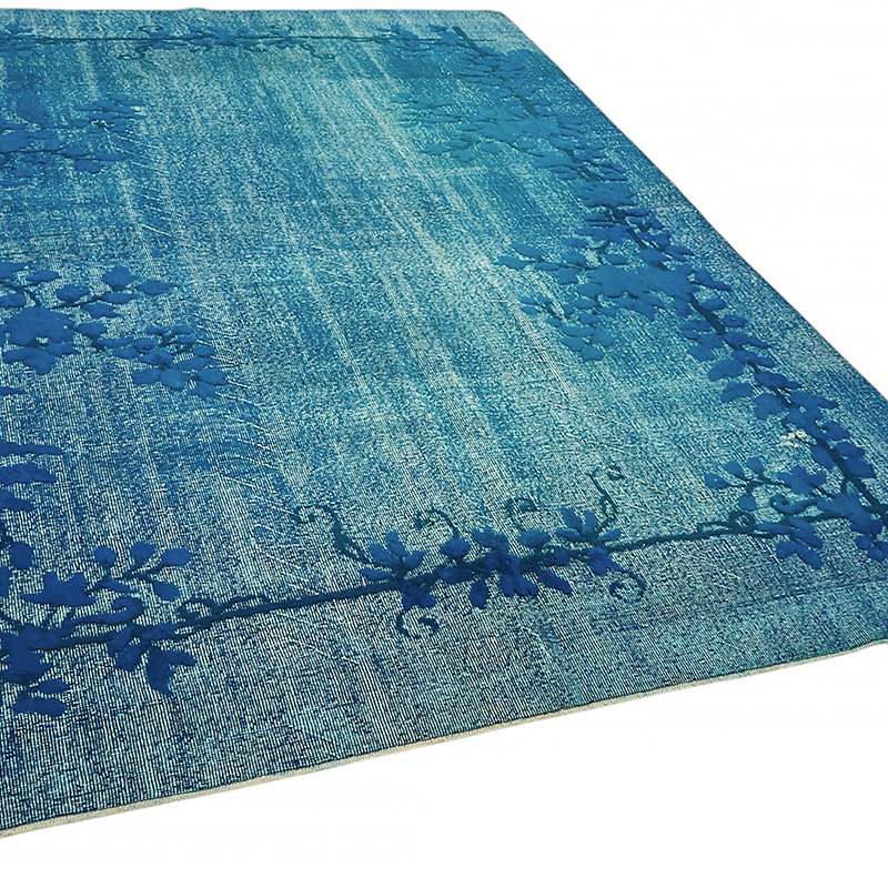 Hand Carved Over-Dyed Rug - 7' 1" x 9' 10" (85" x 118") - K0080757