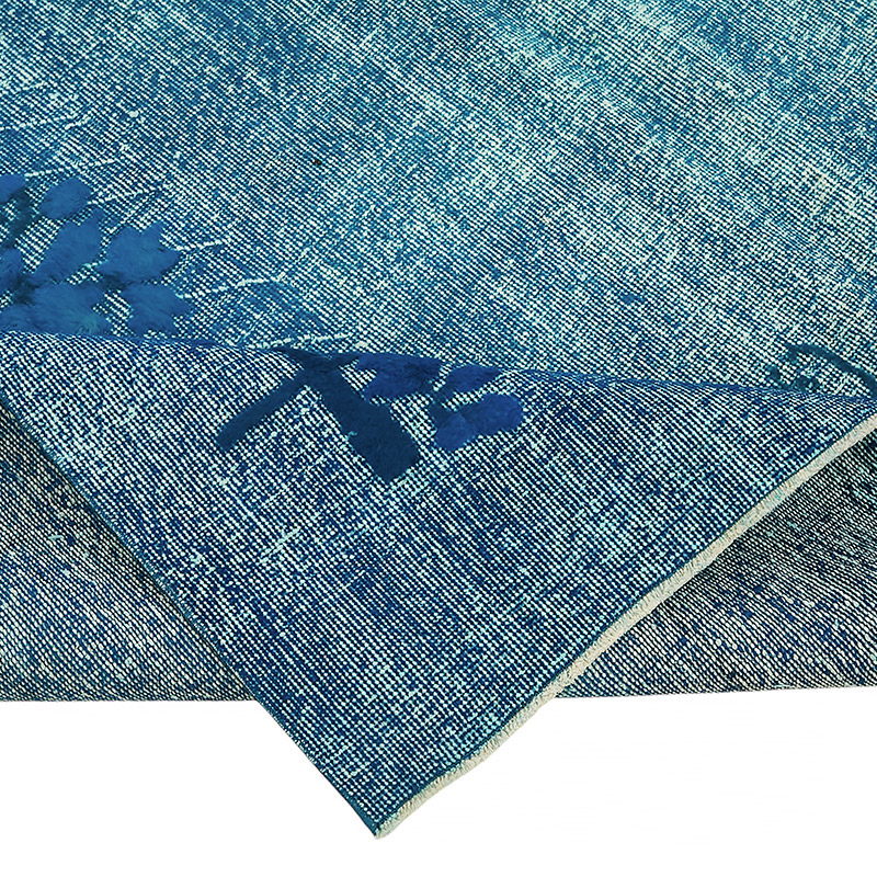 Hand Carved Over-Dyed Rug - 7' 1" x 9' 10" (85" x 118") - K0080757