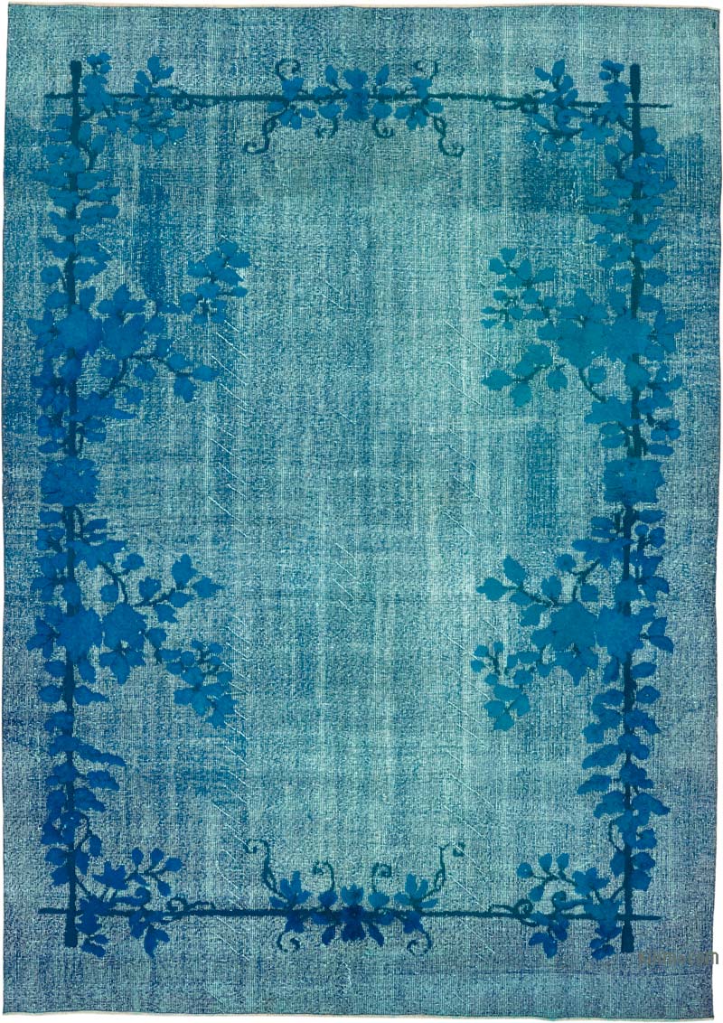 Hand Carved Over-Dyed Rug - 7' 1" x 9' 10" (85" x 118") - K0080757
