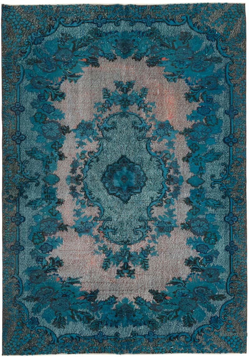 Alfombra Tallada a Mano Sobre Teñida - 210 cm x 295 cm - K0080759