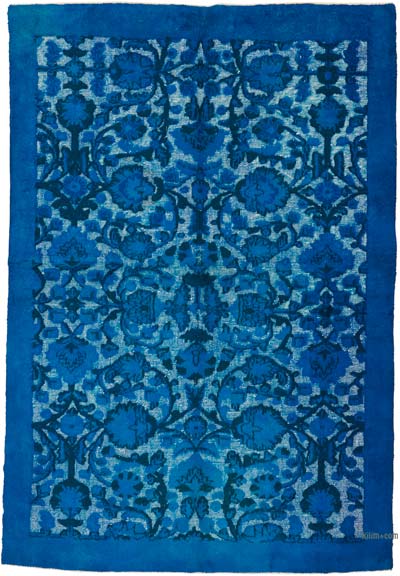Hand Carved Over-Dyed Rug - 6' 6" x 9' 6" (78" x 114")