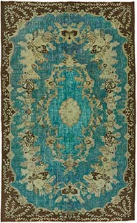 Hand Carved Over-Dyed Rug - 5' 10" x 9' 7" (70" x 115")