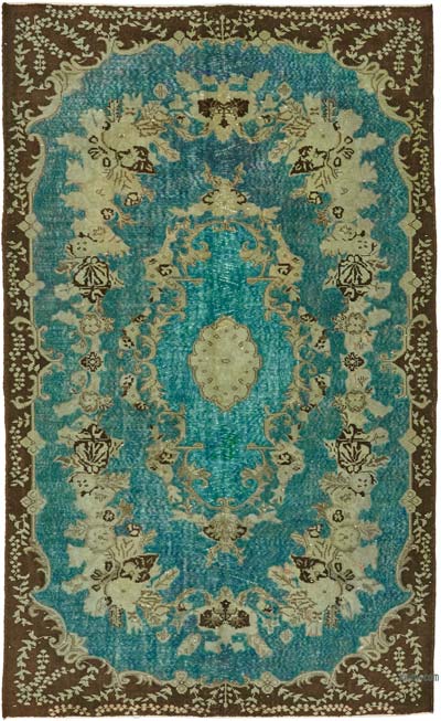 Alfombra Tallada a Mano Sobre Teñida - 178 cm x 293 cm