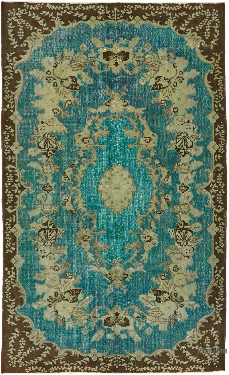 Alfombra Tallada a Mano Sobre Teñida - 178 cm x 293 cm - K0080763