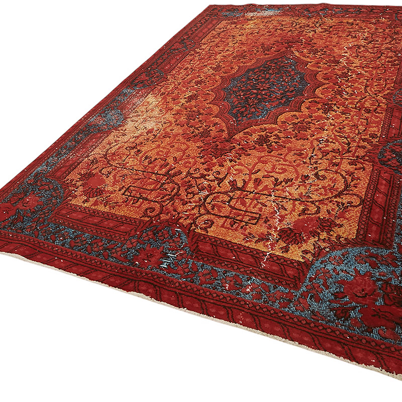Alfombra Tallada a Mano Sobre Teñida - 207 cm x 318 cm - K0080764