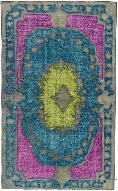 El Oyması Boyalı Halı - 150 cm x 246 cm