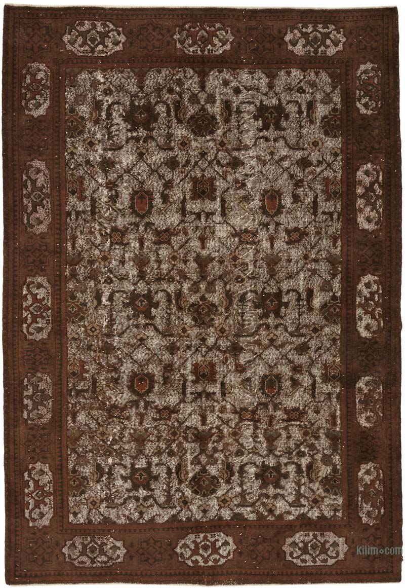 Alfombra Tallada a Mano Sobre Teñida - 205 cm x 305 cm - K0080767