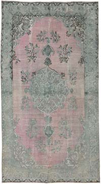 El Oyması Boyalı Halı - 160 cm x 297 cm