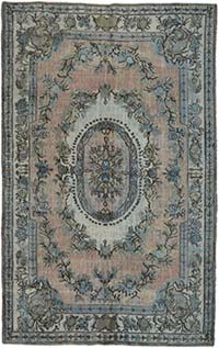 Hand Carved Over-Dyed Rug - 5' 11" x 9' 3" (71" x 111")
