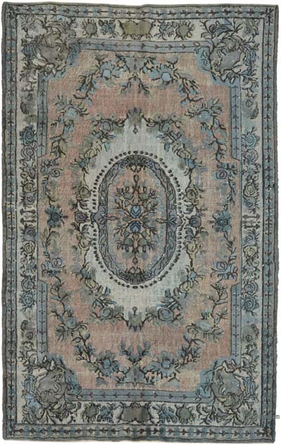 Hand Carved Over-Dyed Rug - 5' 11" x 9' 3" (71" x 111")