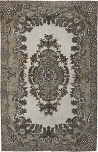 El Oyması Boyalı Halı - 203 cm x 313 cm