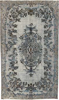 El Oyması Boyalı Halı - 188 cm x 326 cm