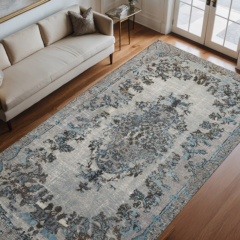 El Oyması Boyalı Halı - 188 cm x 326 cm - K0080775
