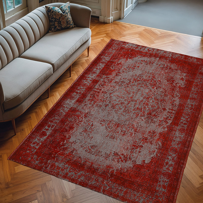 El Oyması Boyalı Halı - 195 cm x 291 cm - K0080778