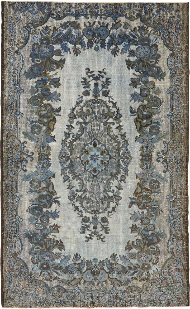 Alfombra Tallada a Mano Sobre Teñida - 189 cm x 306 cm - K0080779