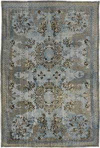 Hand Carved Over-Dyed Rug - 6' 5" x 9' 5" (77" x 113")