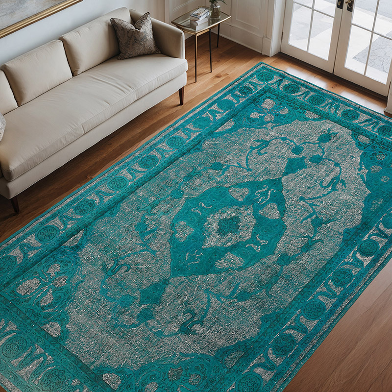 El Oyması Boyalı Halı - 223 cm x 358 cm - K0080785