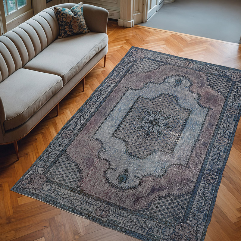 Alfombra Tallada a Mano Sobre Teñida - 191 cm x 300 cm - K0080787