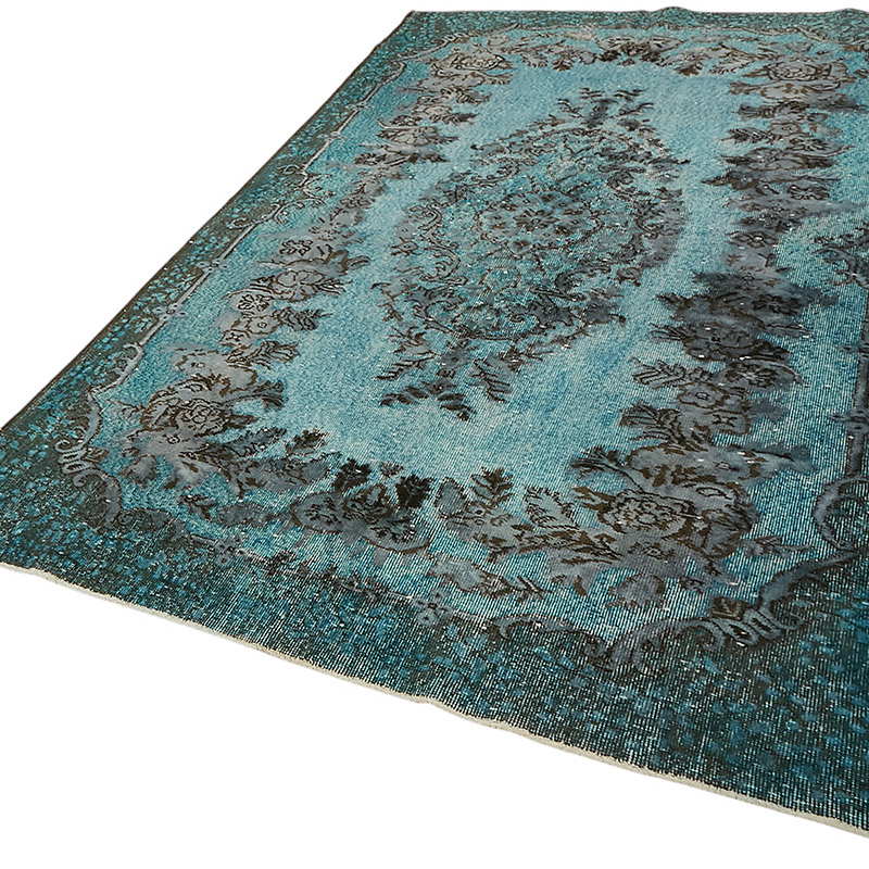 Alfombra Tallada a Mano Sobre Teñida - 175 cm x 276 cm - K0080789
