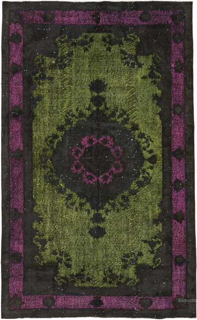 Hand Carved Over-Dyed Rug - 5' 6" x 9' 3" (66" x 111")