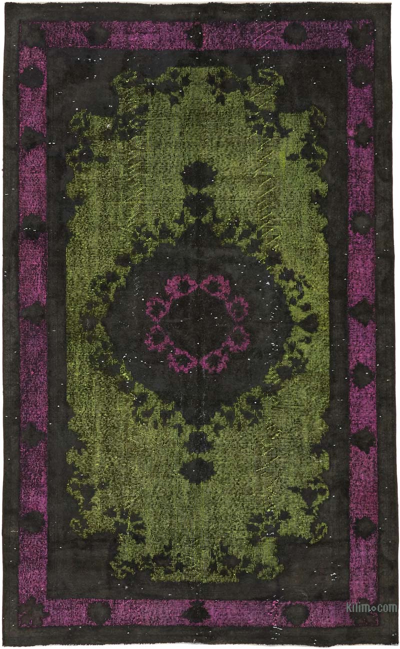 Alfombra Tallada a Mano Sobre Teñida - 168 cm x 282 cm - K0080790