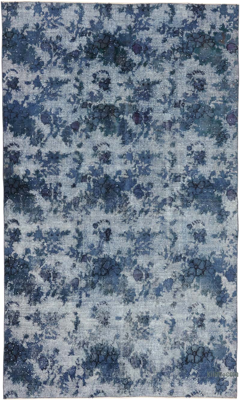 Hand Carved Over-Dyed Rug - 5' 4" x 8' 10" (64" x 106") - K0080792