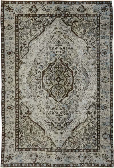 Alfombra Tallada a Mano Sobre Teñida - 181 cm x 270 cm