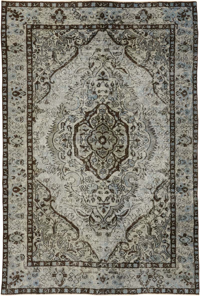 Hand Carved Over-Dyed Rug - 5' 11" x 8' 10" (71" x 106") - K0080796