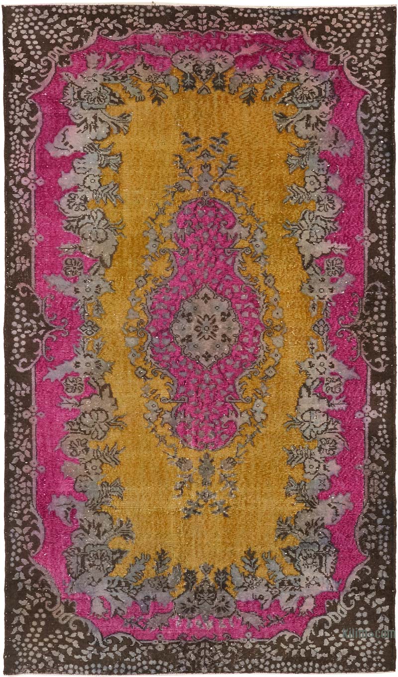 El Oyması Boyalı Halı - 177 cm x 303 cm - K0080797