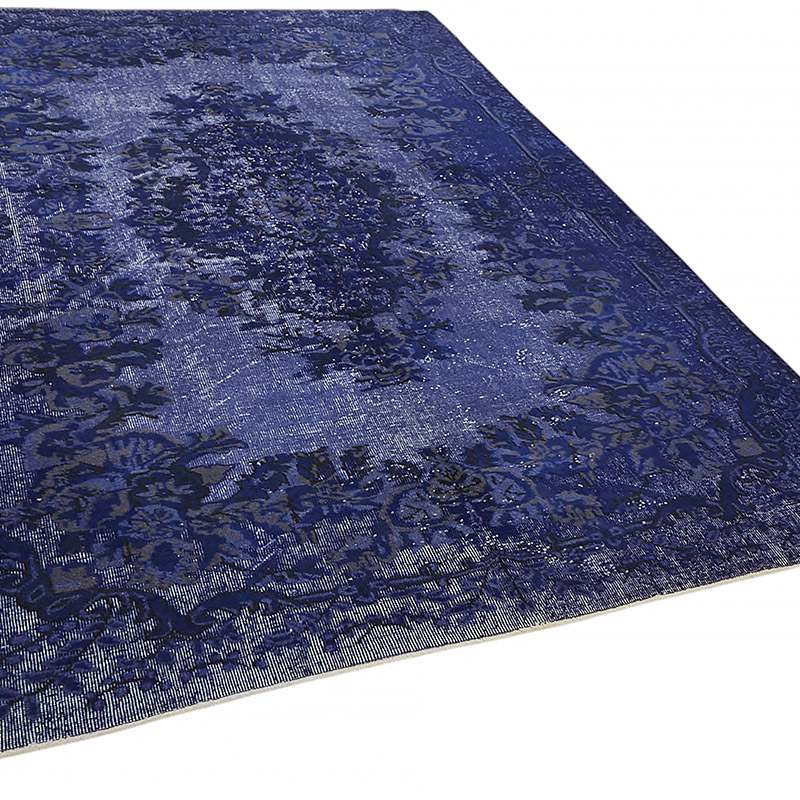 Hand Carved Over-Dyed Rug - 6' 7" x 9' 7" (79" x 115") - K0080799