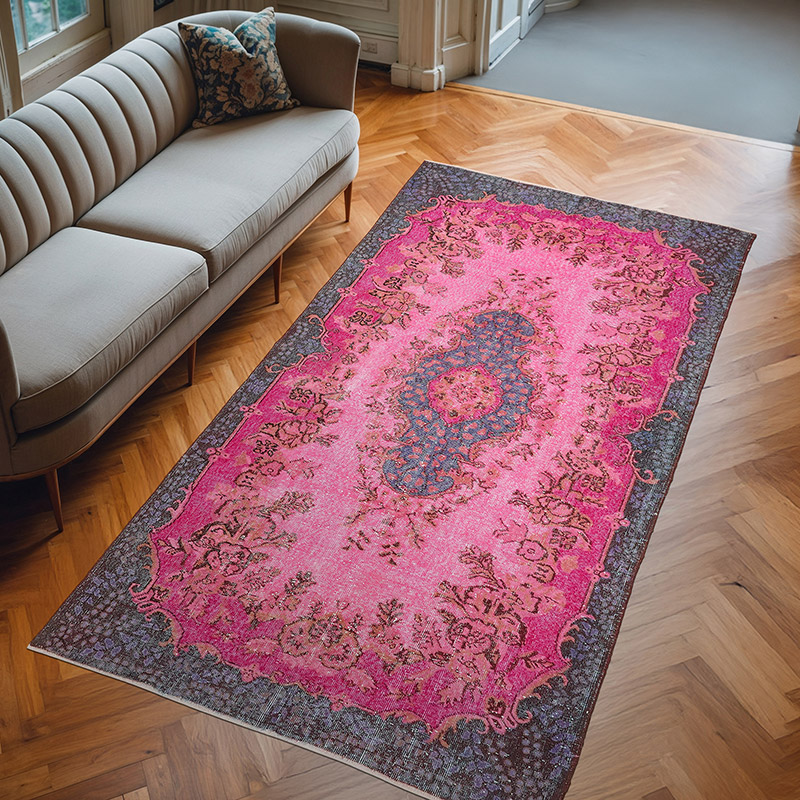 El Oyması Boyalı Halı - 156 cm x 292 cm - K0080800