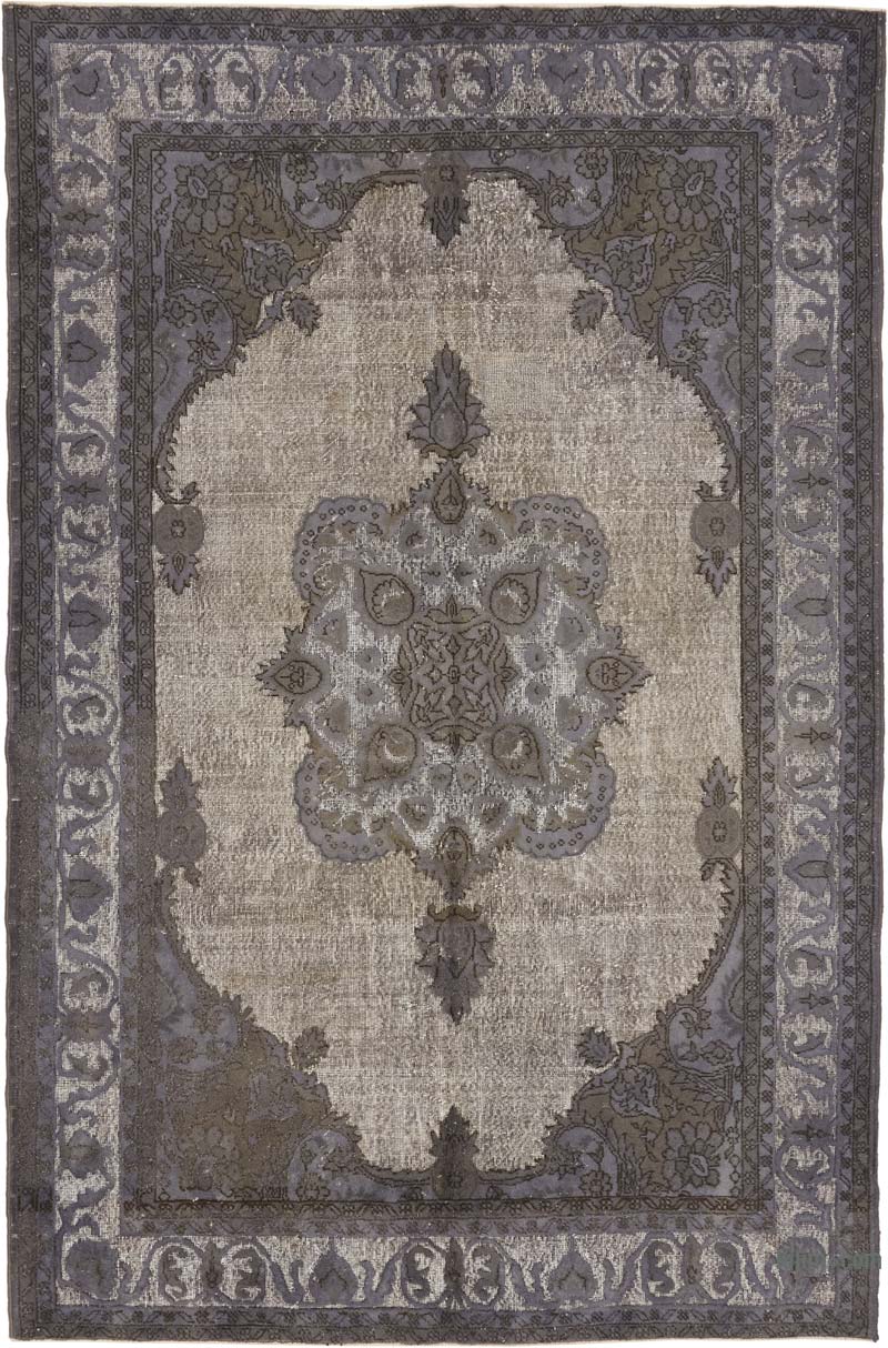 Alfombra Tallada a Mano Sobre Teñida - 210 cm x 321 cm - K0080802