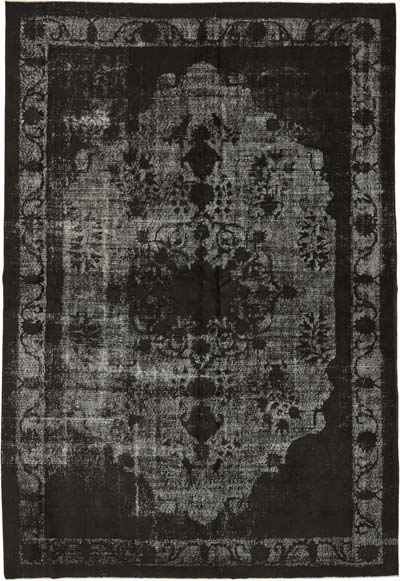 Hand Carved Over-Dyed Rug - 6' 9" x 9' 8" (81" x 116")