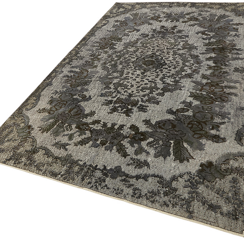Alfombra Tallada a Mano Sobre Teñida - 163 cm x 260 cm - K0080804
