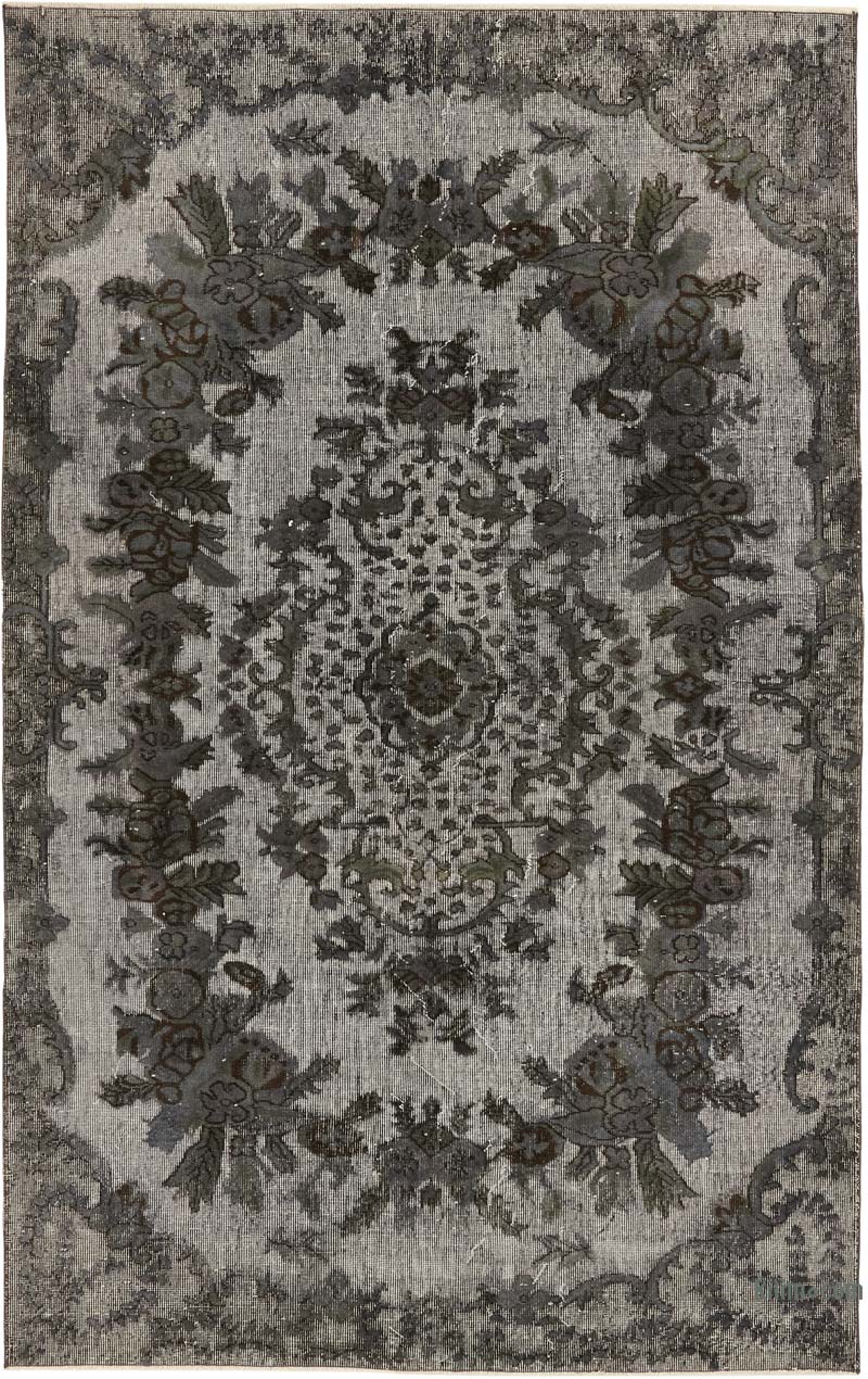 Alfombra Tallada a Mano Sobre Teñida - 163 cm x 260 cm - K0080804