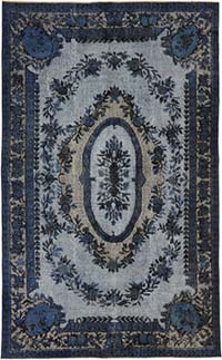 El Oyması Boyalı Halı - 187 cm x 310 cm
