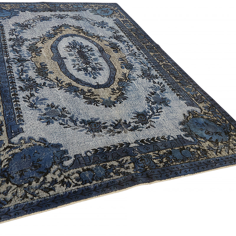 Alfombra Tallada a Mano Sobre Teñida - 187 cm x 310 cm - K0080805