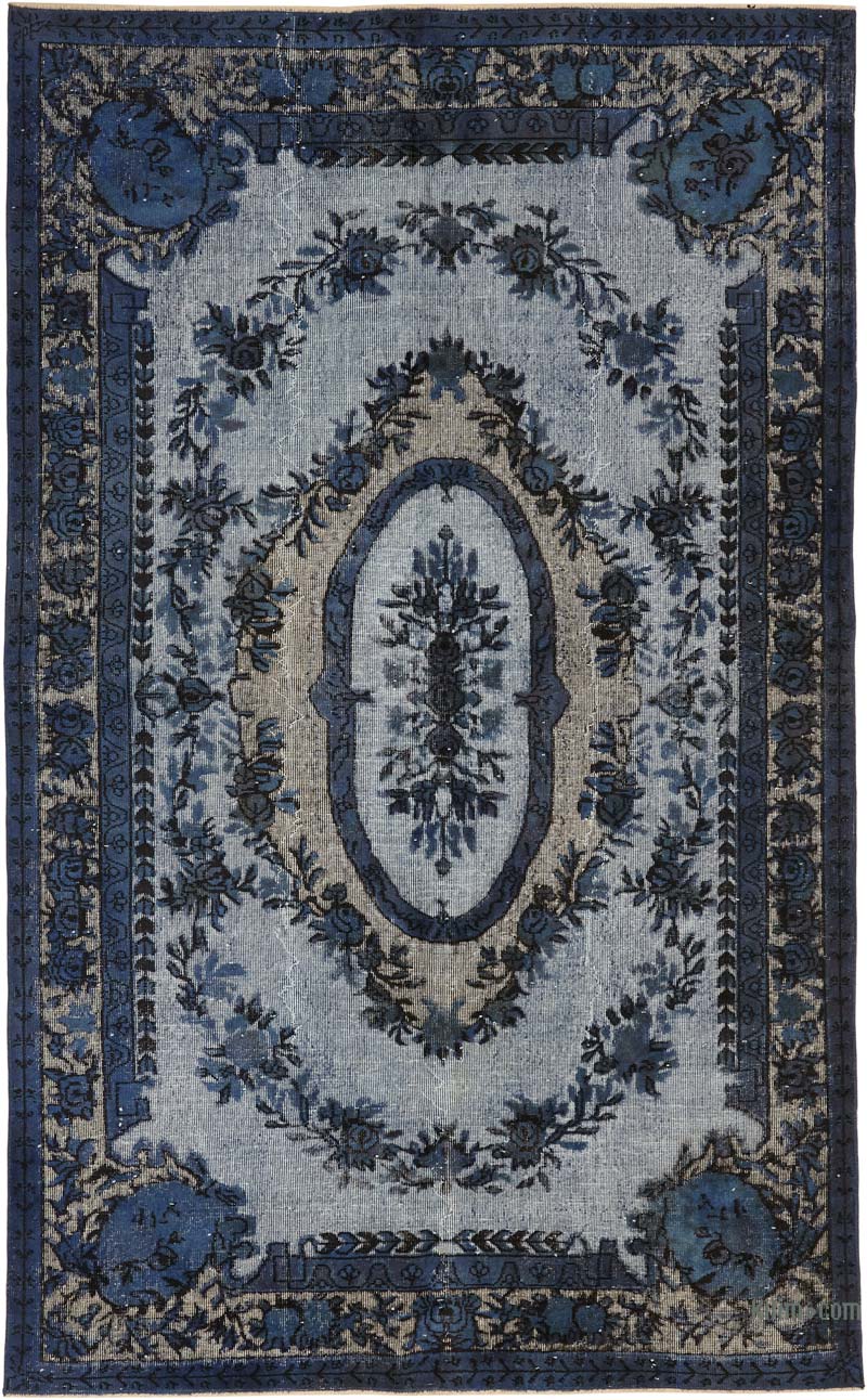 Alfombra Tallada a Mano Sobre Teñida - 187 cm x 310 cm - K0080805