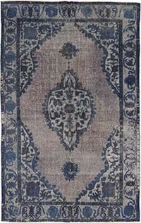 Alfombra Tallada a Mano Sobre Teñida - 176 cm x 276 cm