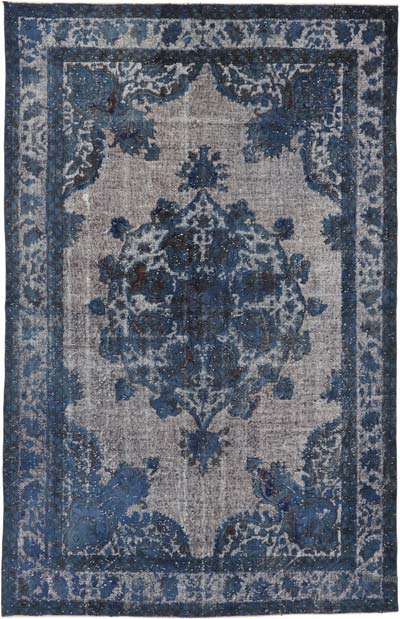 Hand Carved Over-Dyed Rug - 6' 3" x 9' 10" (75" x 118")
