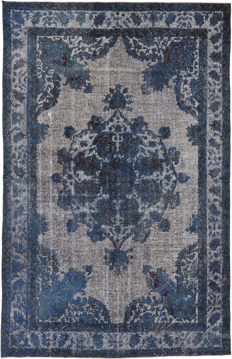 Hand Carved Over-Dyed Rug - 6' 3" x 9' 10" (75" x 118") - K0080807