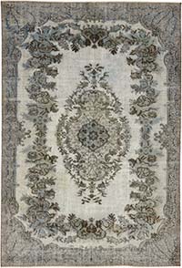 El Oyması Boyalı Halı - 196 cm x 287 cm