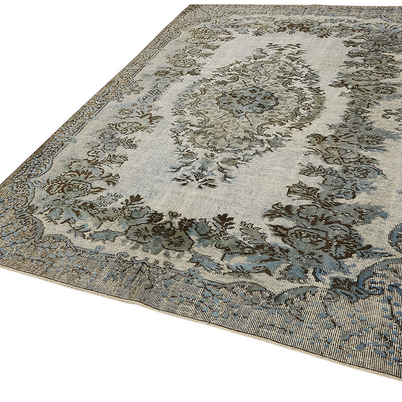 Alfombra Tallada a Mano Sobre Teñida - 196 cm x 287 cm - K0080810