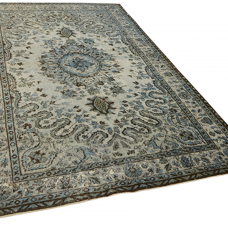 Alfombra Tallada a Mano Sobre Teñida - 165 cm x 263 cm - K0080812