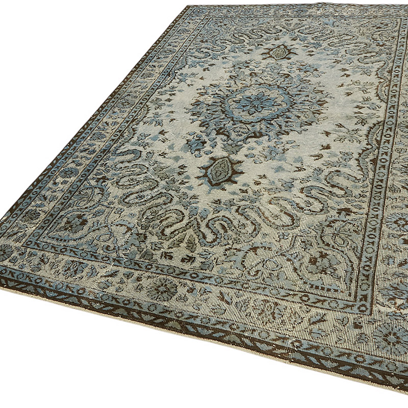 Alfombra Tallada a Mano Sobre Teñida - 165 cm x 263 cm - K0080812