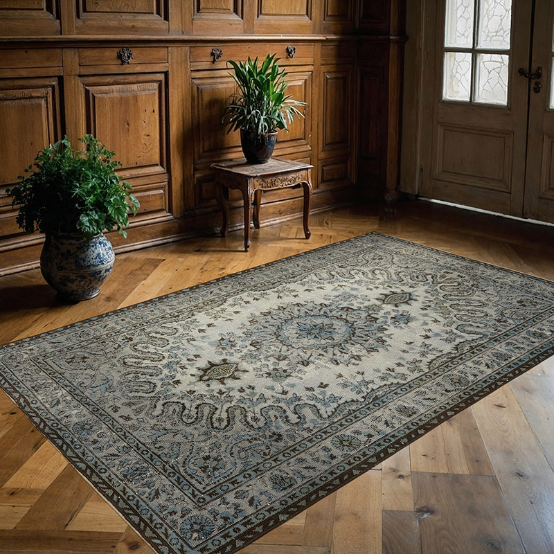 El Oyması Boyalı Halı - 165 cm x 263 cm - K0080812