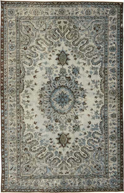 Alfombra Tallada a Mano Sobre Teñida - 165 cm x 263 cm